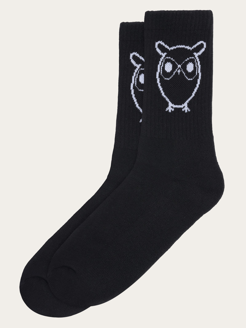 KnowledgeCotton Apparel - UNI 1-pack tennis sock Socks 1300 Black Jet