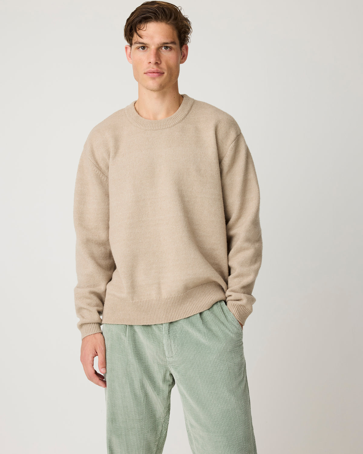 Fig comfort corduroy pants - Lily Pad