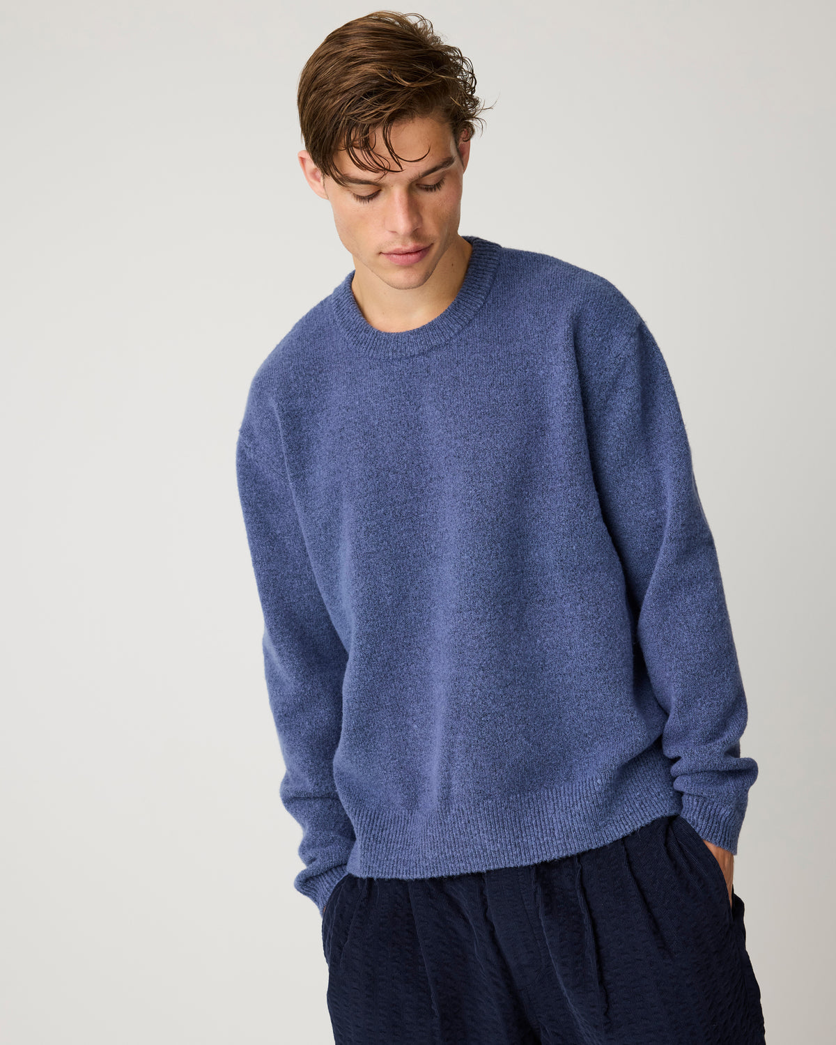 Soufflé yarn sweater - Vintage Indigo