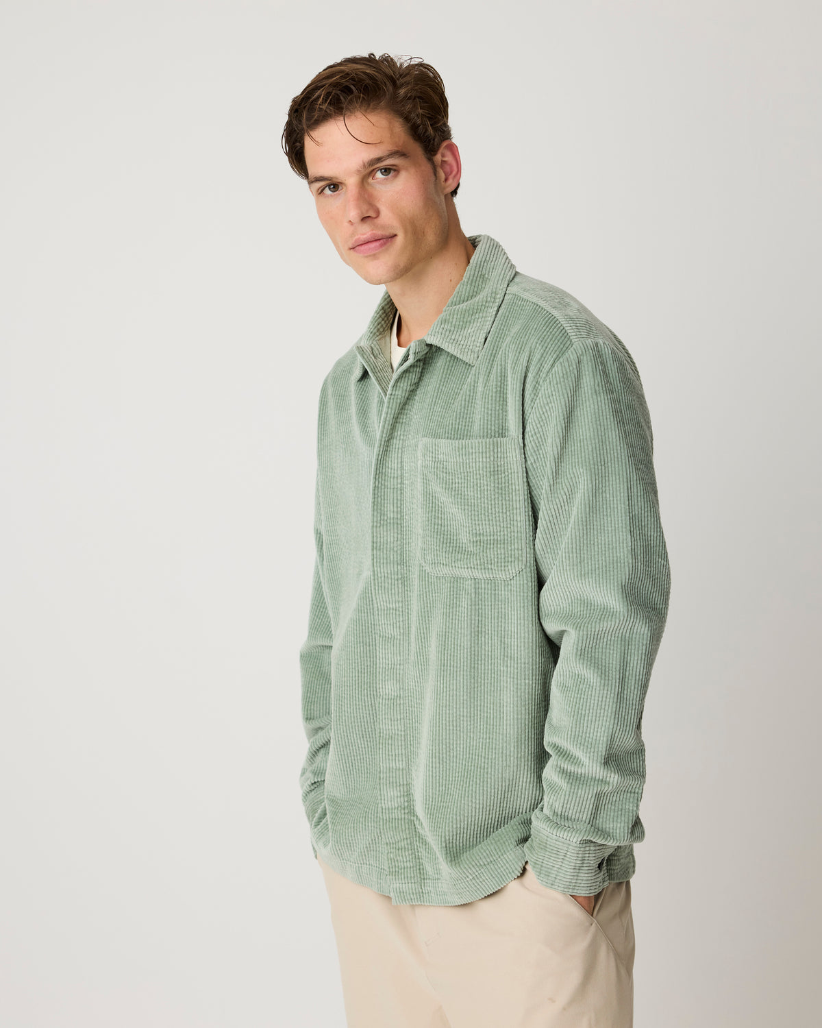 Corduroy overshirt - Lily Pad