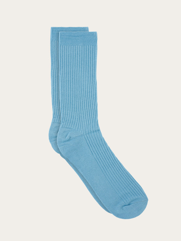 KnowledgeCotton Apparel - UNI 2-pack classic sock Socks 1341 Alaskan Blue