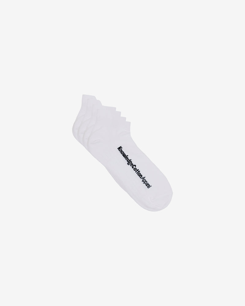 KnowledgeCotton Apparel - UNI 2-pack footie Socks 1010 Bright White