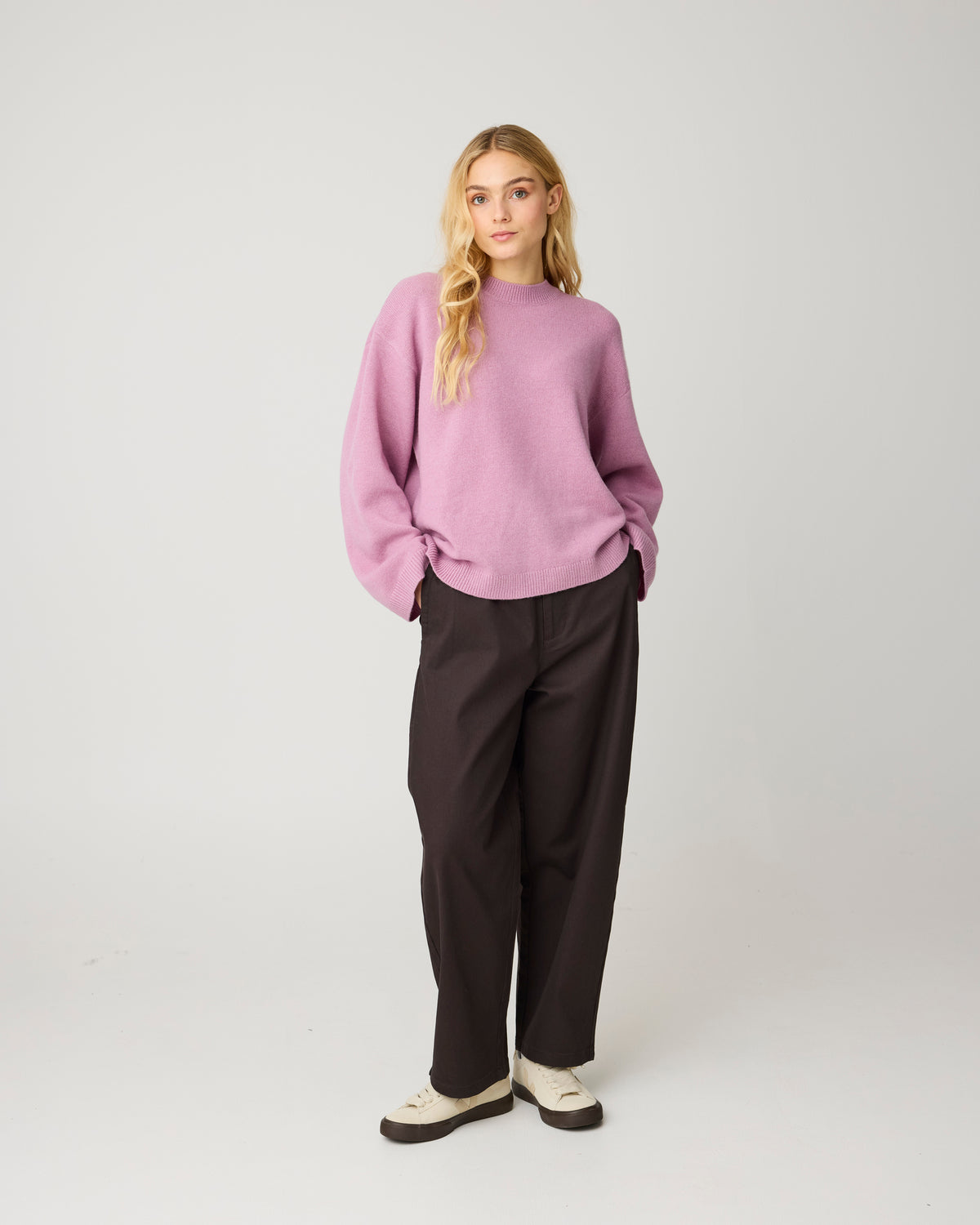 Bloom barrel pique pants - Chocolate Torte