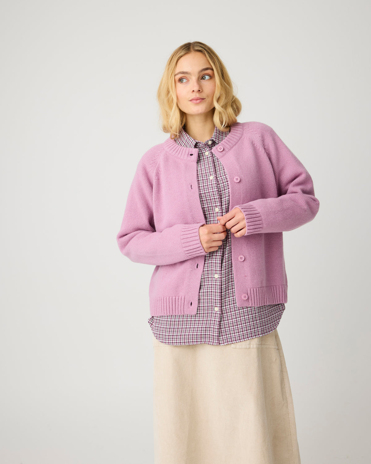 Relaxed check shirt - Pink check