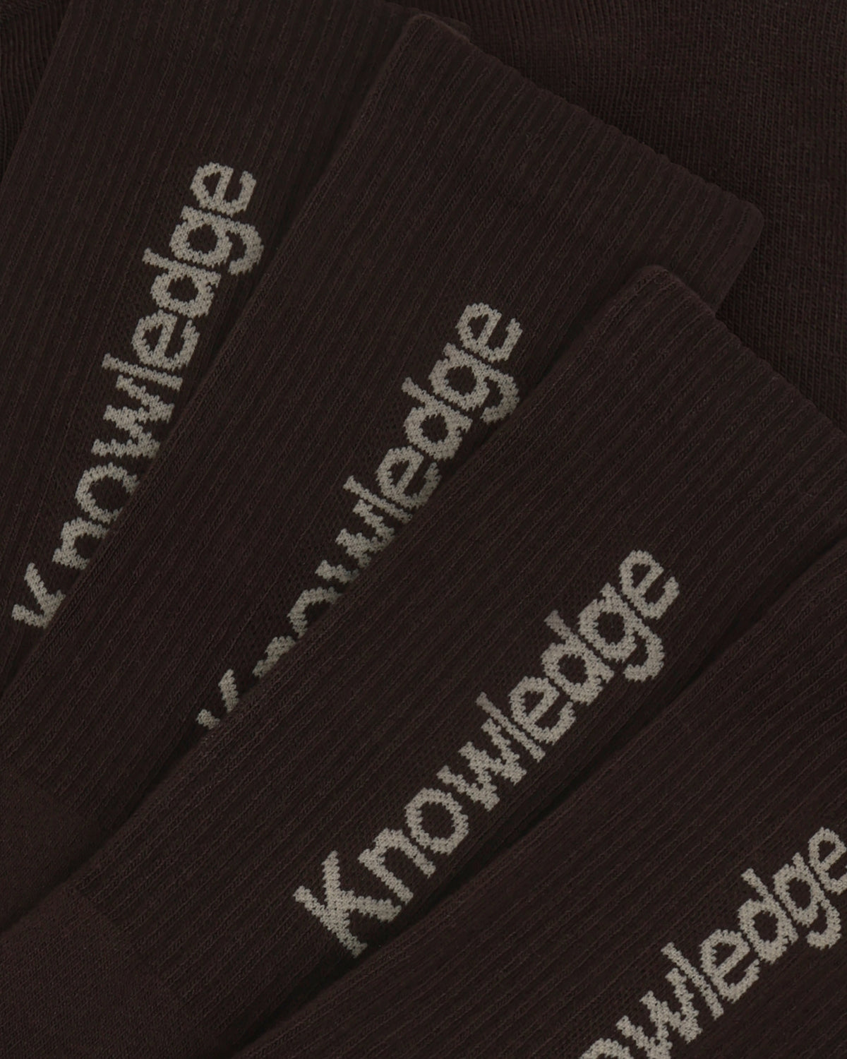 KnowledgeCotton Apparel - UNI 2 pack trademark socks Socks 1487 Chocolate Torte
