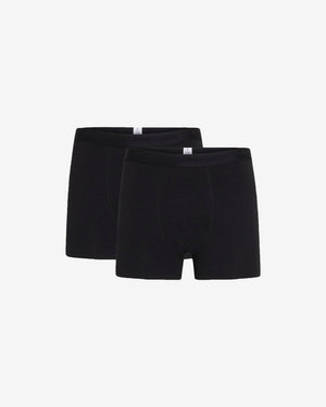 KnowledgeCotton Apparel - MEN 2 pack underwear Underwears 1300 Black Jet