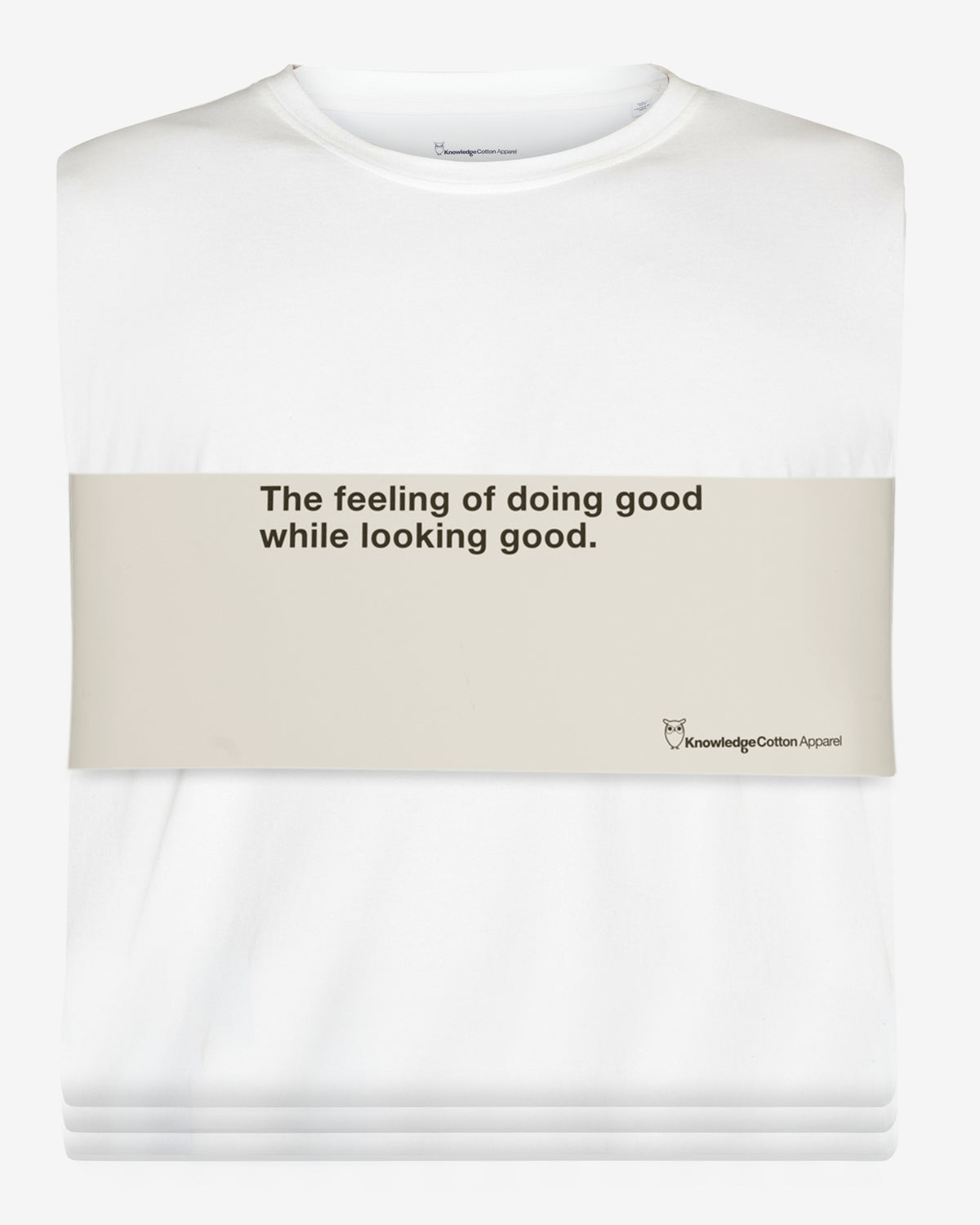KnowledgeCotton Apparel - MEN 3-pack t-shirt T-shirts 1010 Bright White