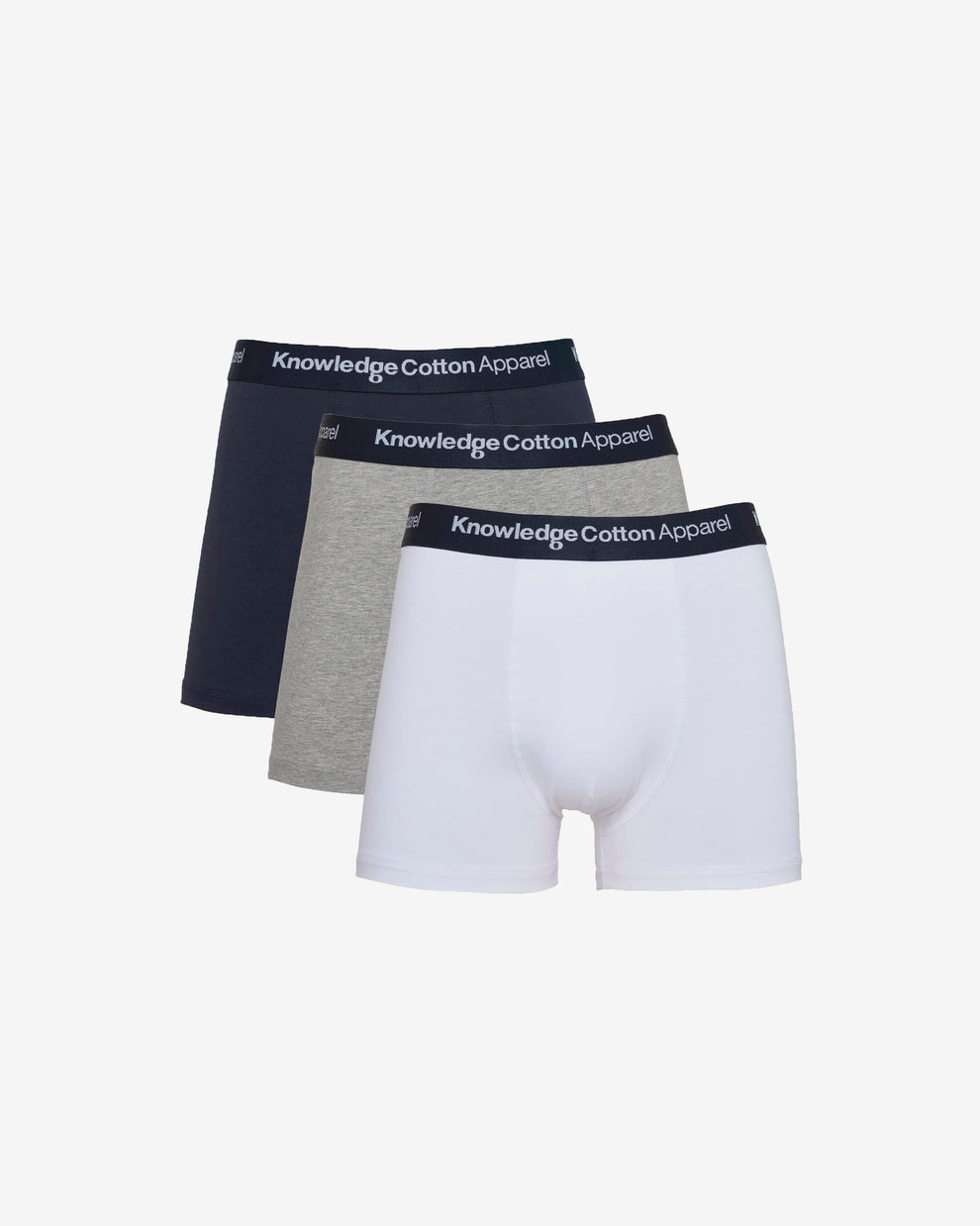 KnowledgeCotton Apparel - MEN 3-pack underwear Underwears 1012 Grey Melange