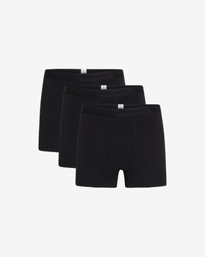 KnowledgeCotton Apparel - MEN 3-pack underwear Underwears 1300 Black Jet