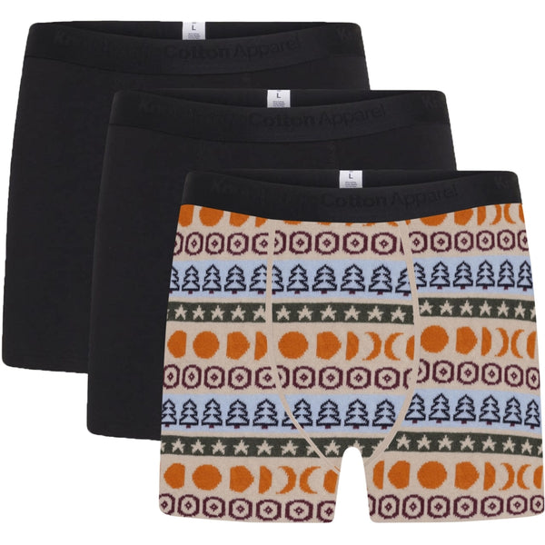KnowledgeCotton Apparel - MEN 3-pack underwear Underwears 9999 Item Colour