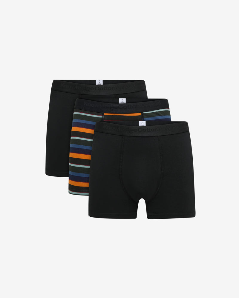 KnowledgeCotton Apparel - MEN 3 pack boxer briefs Underwears 9999 Item Colour