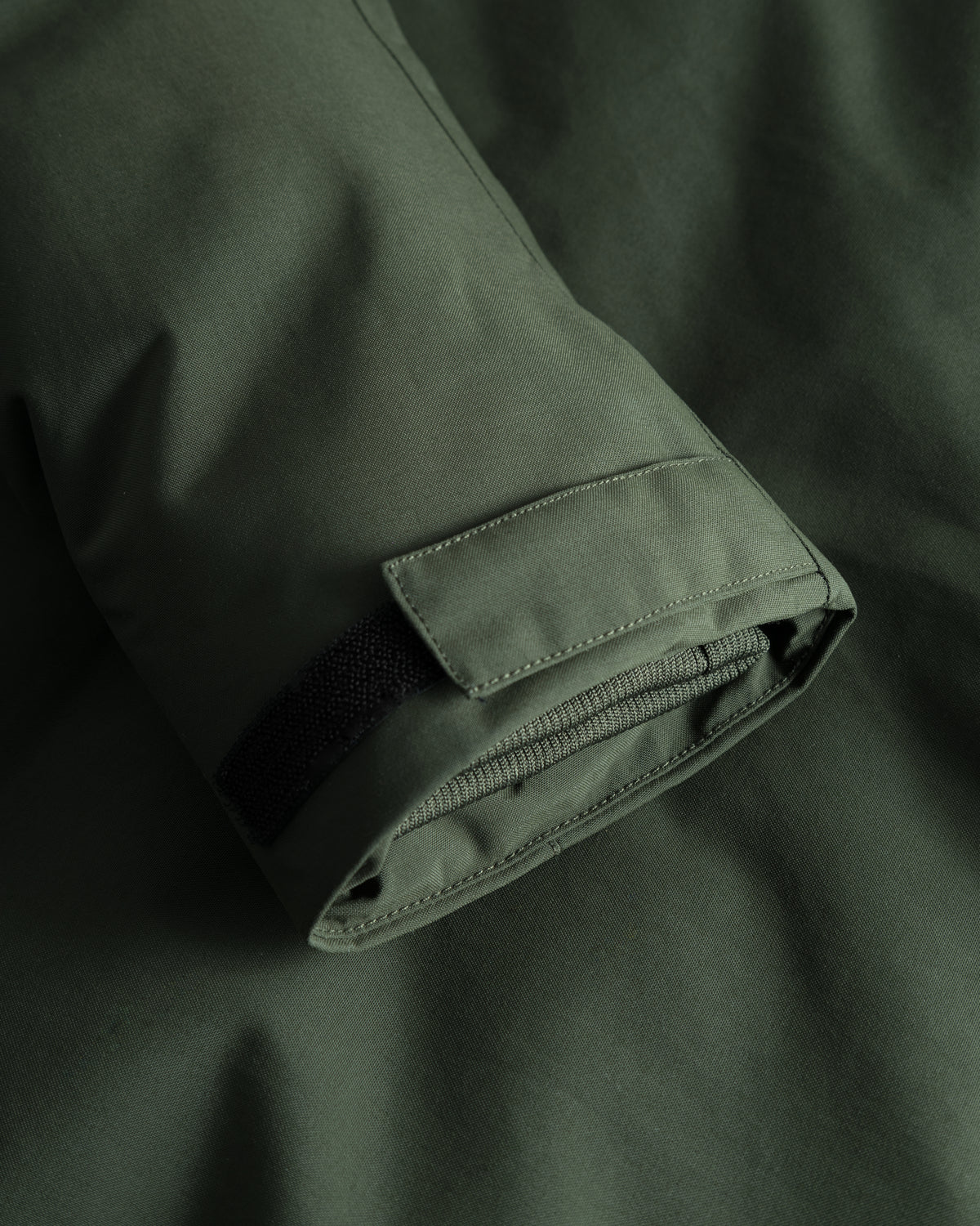 KnowledgeCotton Apparel - MEN APEX CANVAS™ long padded coat Jackets 1090 Forest Night