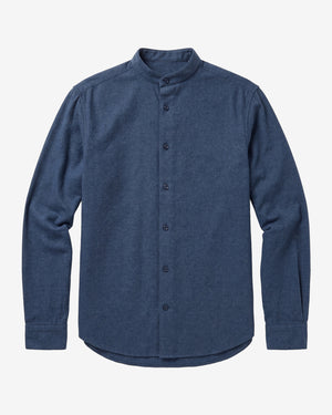 KnowledgeCotton Apparel - MEN Arch regular flannel shirt Shirts 1226 Vintage Indigo