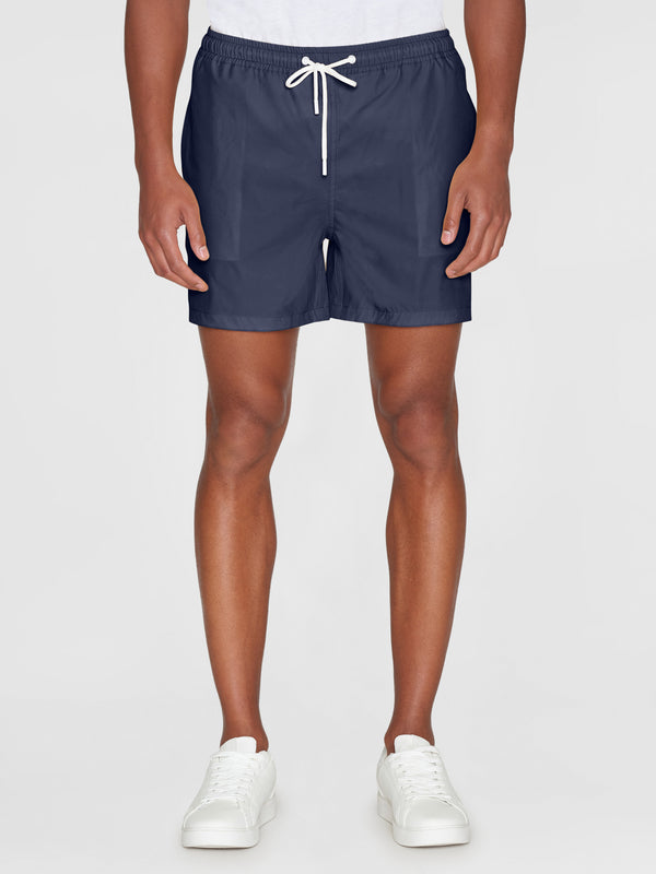 KnowledgeCotton Apparel - MEN BAY stretch swimshorts Swimshorts 1001 Total Eclipse