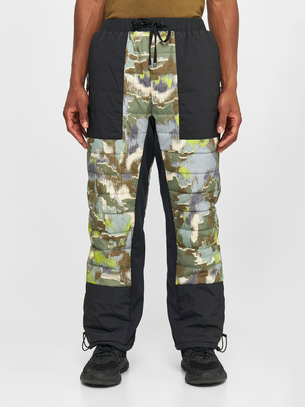 KnowledgeCotton Apparel - MEN BIRCH hybrid nylon printed padded pants Pants 9923 Green AOP