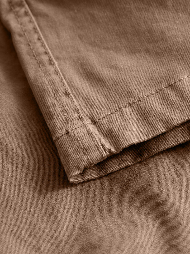 KnowledgeCotton Apparel - YOUNG Baggy twill shorts belt details Shorts 1019 Tuffet