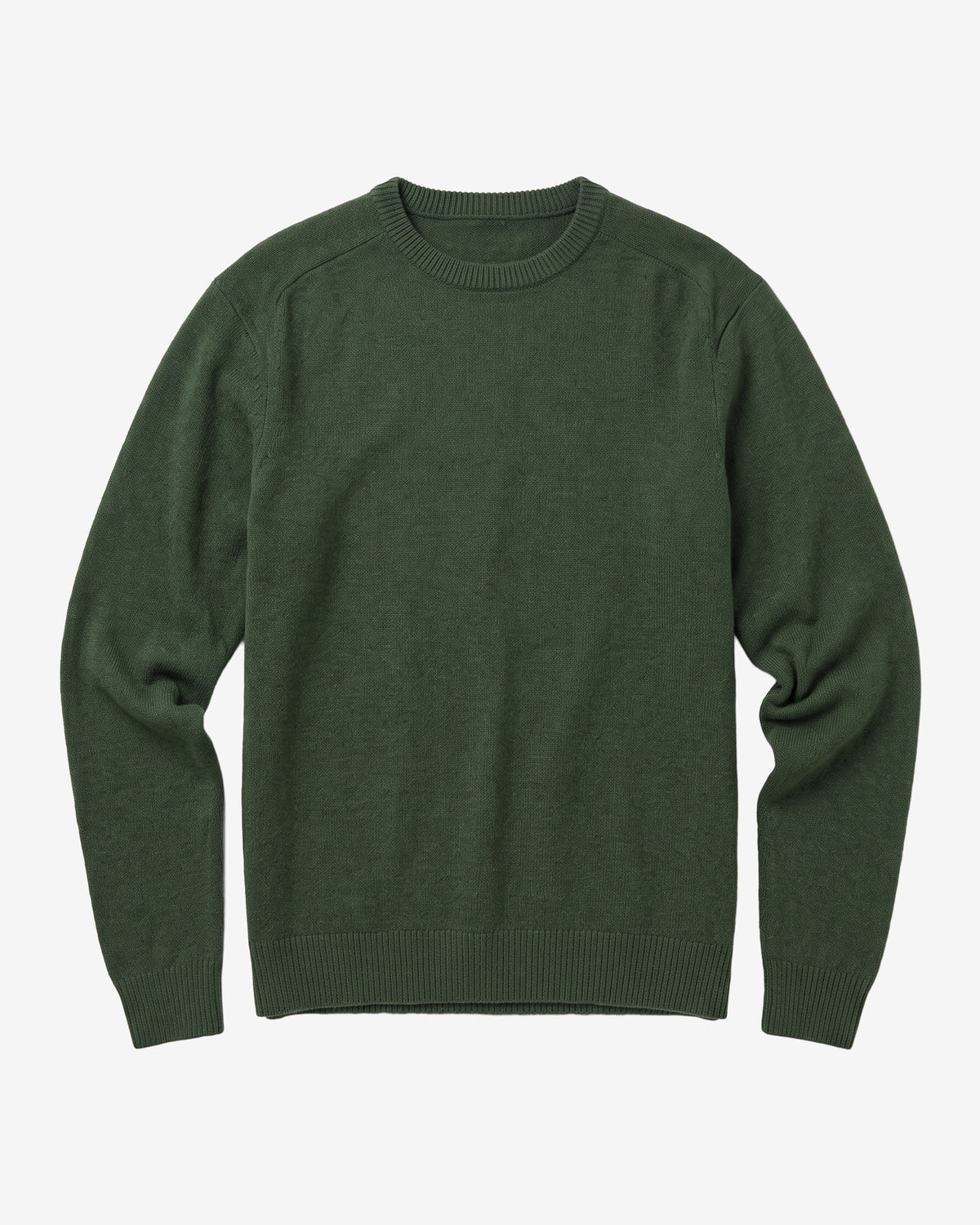 KnowledgeCotton Apparel - MEN Basic o-neck knit Knits 1090 Forest Night