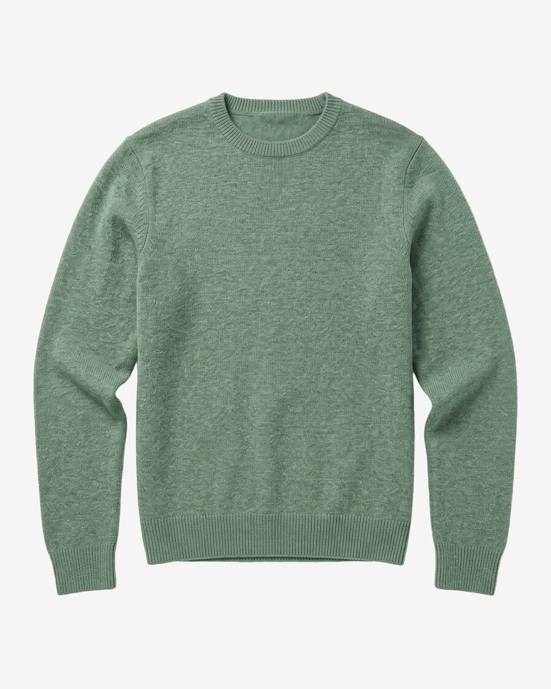 KnowledgeCotton Apparel - MEN Basic o-neck knit Knits 1396 Lily Pad