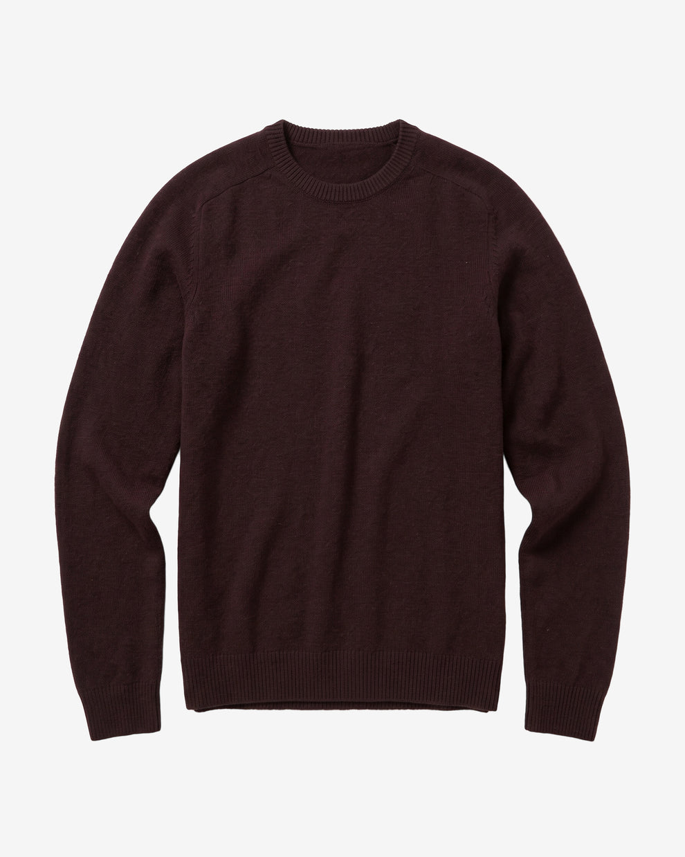 KnowledgeCotton Apparel - MEN Basic o-neck knit Knits 1487 Chocolate Torte