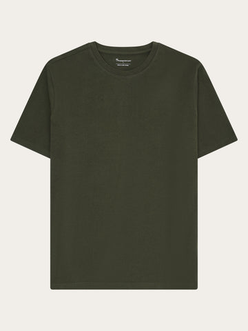 KnowledgeCotton Apparel - MEN Basic t-shirt T-shirts 1090 Forrest Night