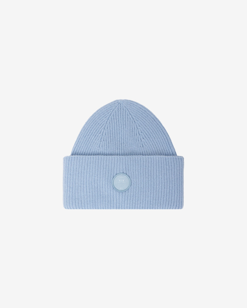KnowledgeCotton Apparel - UNI Big rib beanie Hats 1322 Asley Blue