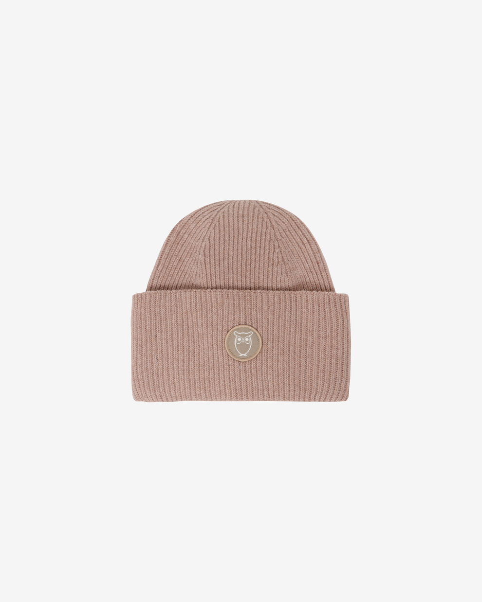 KnowledgeCotton Apparel - UNI Big rib beanie Hats 1336 Kelp melange