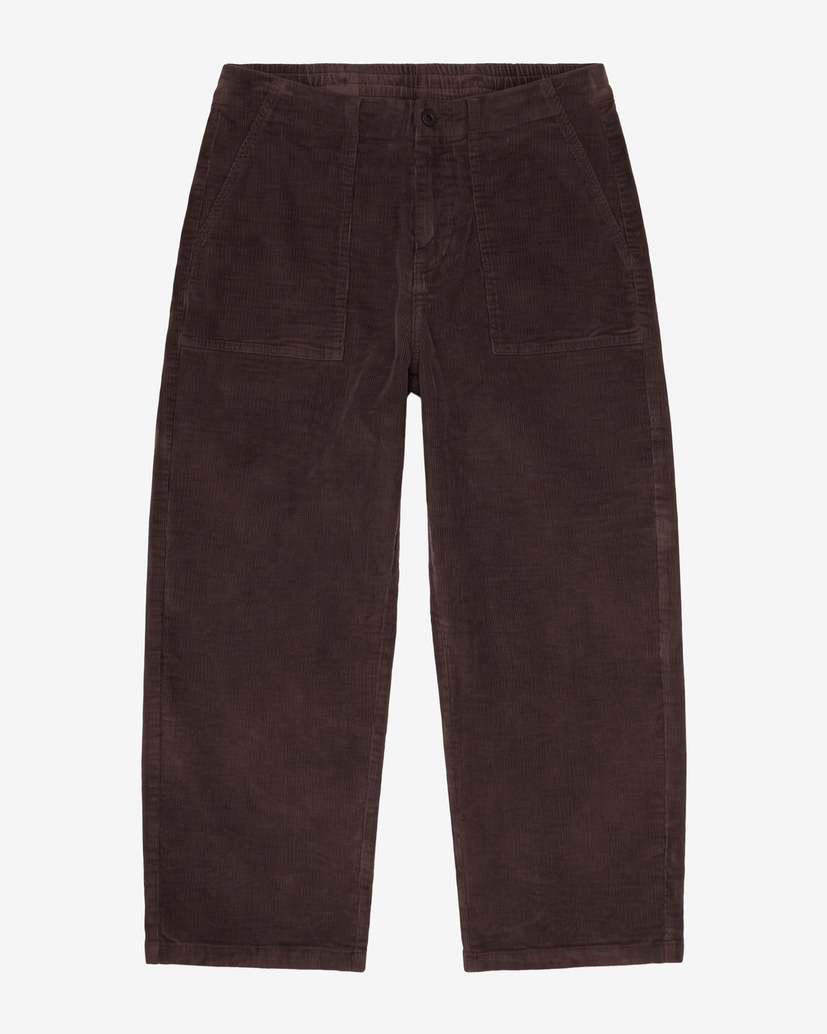 KnowledgeCotton Apparel - WMN Bloom barrel corduroy pants Pants 1487 Chocolate Torte
