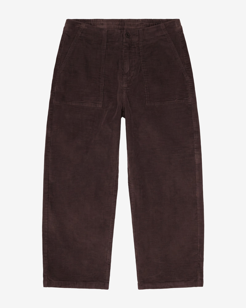 KnowledgeCotton Apparel - WMN Bloom barrel corduroy pants Pants 1487 Chocolate Torte