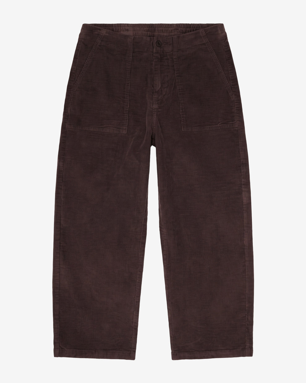 KnowledgeCotton Apparel - WMN Bloom barrel corduroy pants Pants 1487 Chocolate Torte