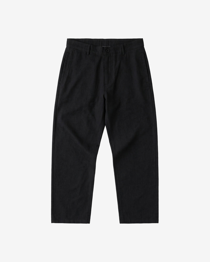 KnowledgeCotton Apparel - WMN Bloom barrel flannel pants Pants 1487 Chocolate Torte