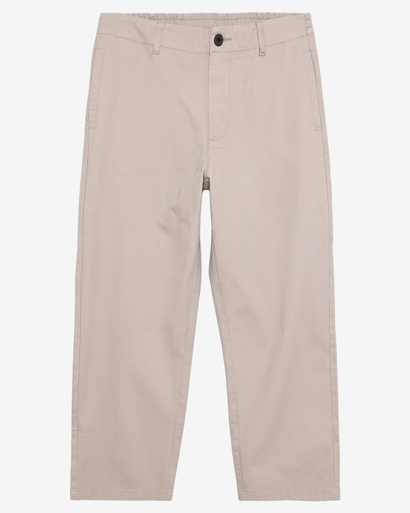 KnowledgeCotton Apparel - WMN Bloom barrel pique pants Pants 1228 Light feather gray