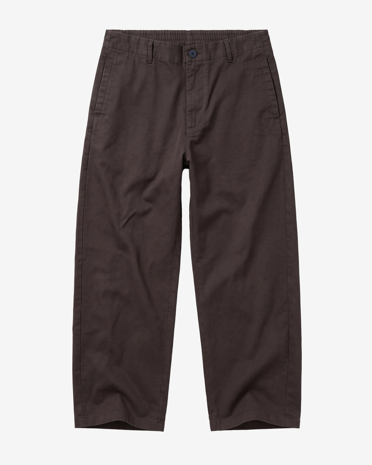KnowledgeCotton Apparel - WMN Bloom barrel pique pants Pants 1487 Chocolate Torte