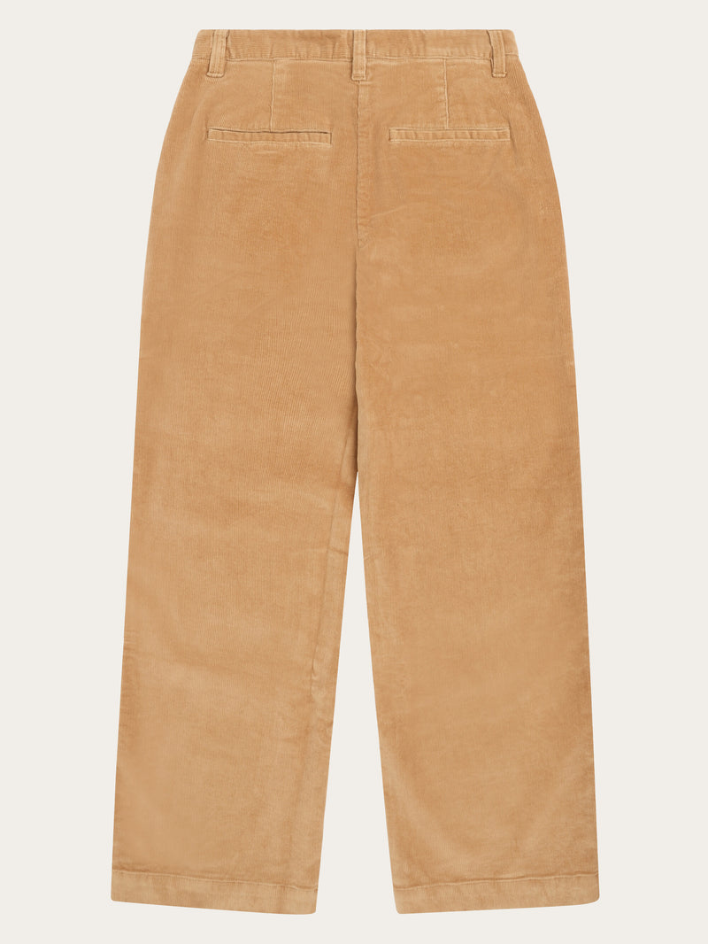 KnowledgeCotton Apparel - WMN Bora wide corduroy pant Pants 1484 Apple Cinnamon