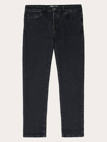 KnowledgeCotton Apparel - MEN CHUCK regular denim jeans rinse black - GOTS/Vegan Denim jeans 3049 Rinse black