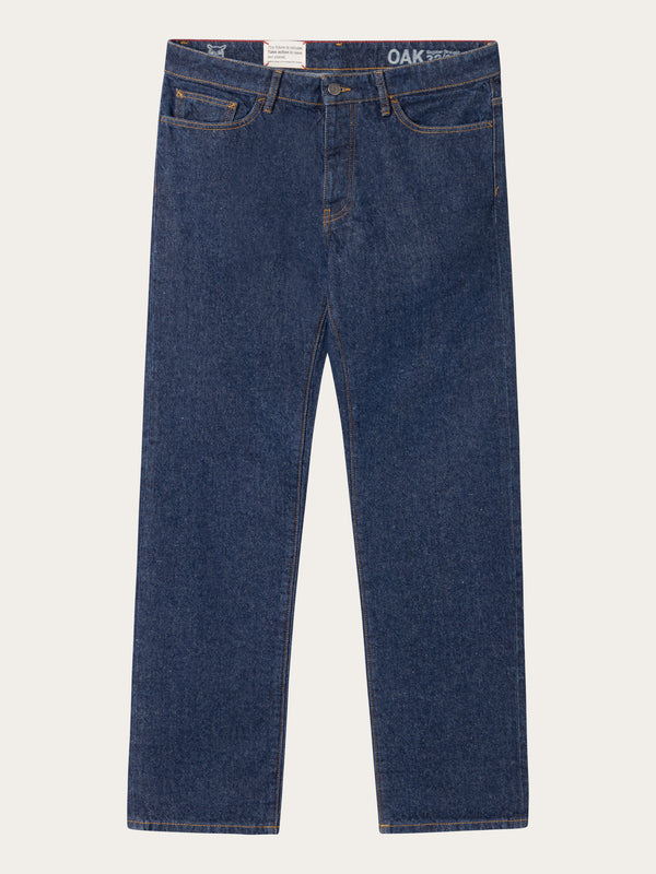 KnowledgeCotton Apparel - MEN CHUCK regular straight denim jeans classic indigo REBORN™ Denim jeans 3051 Classic indigo