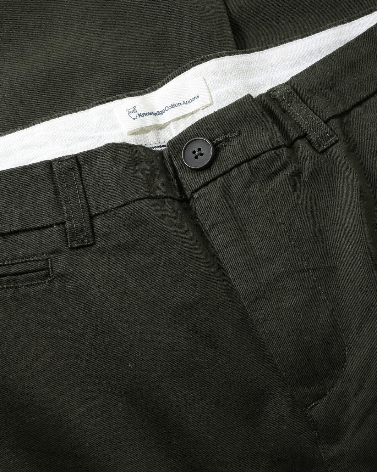 KnowledgeCotton Apparel - MEN CHUCK regular twill chino pants Pants 1090 Forest Night