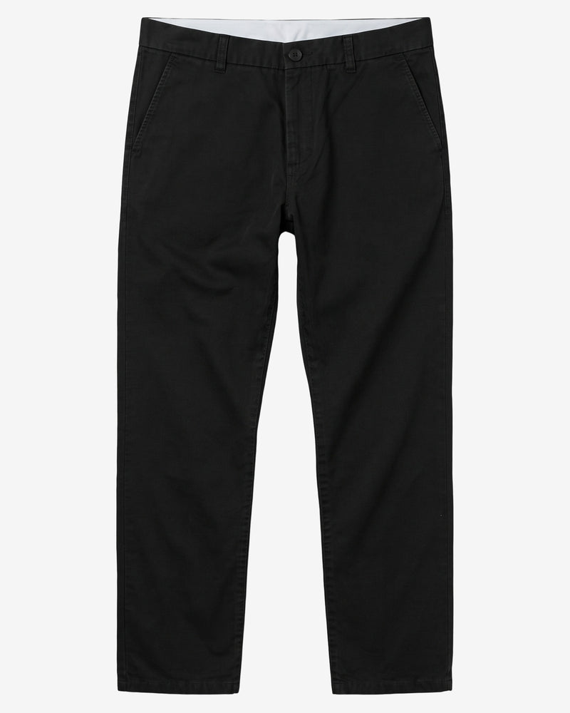 KnowledgeCotton Apparel - MEN CHUCK regular twill chino pants Pants 1300 Black Jet