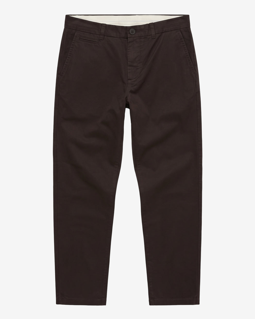 KnowledgeCotton Apparel - MEN CHUCK regular twill chino pants Pants 1487 Chocolate Torte