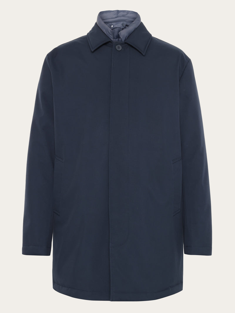 KnowledgeCotton Apparel - MEN Climate Shell Carcoat Jacket GRS Jackets 1001 Total Eclipse