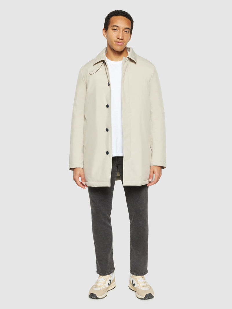 KnowledgeCotton Apparel - MEN Climate Shell Carcoat Jacket GRS Jackets 1228 Light feather gray