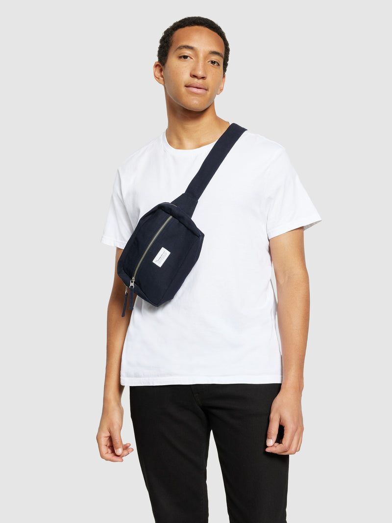 KnowledgeCotton Apparel - UNI Canvas bumbag - GOTS/Vegan Bags 1412 Night Sky