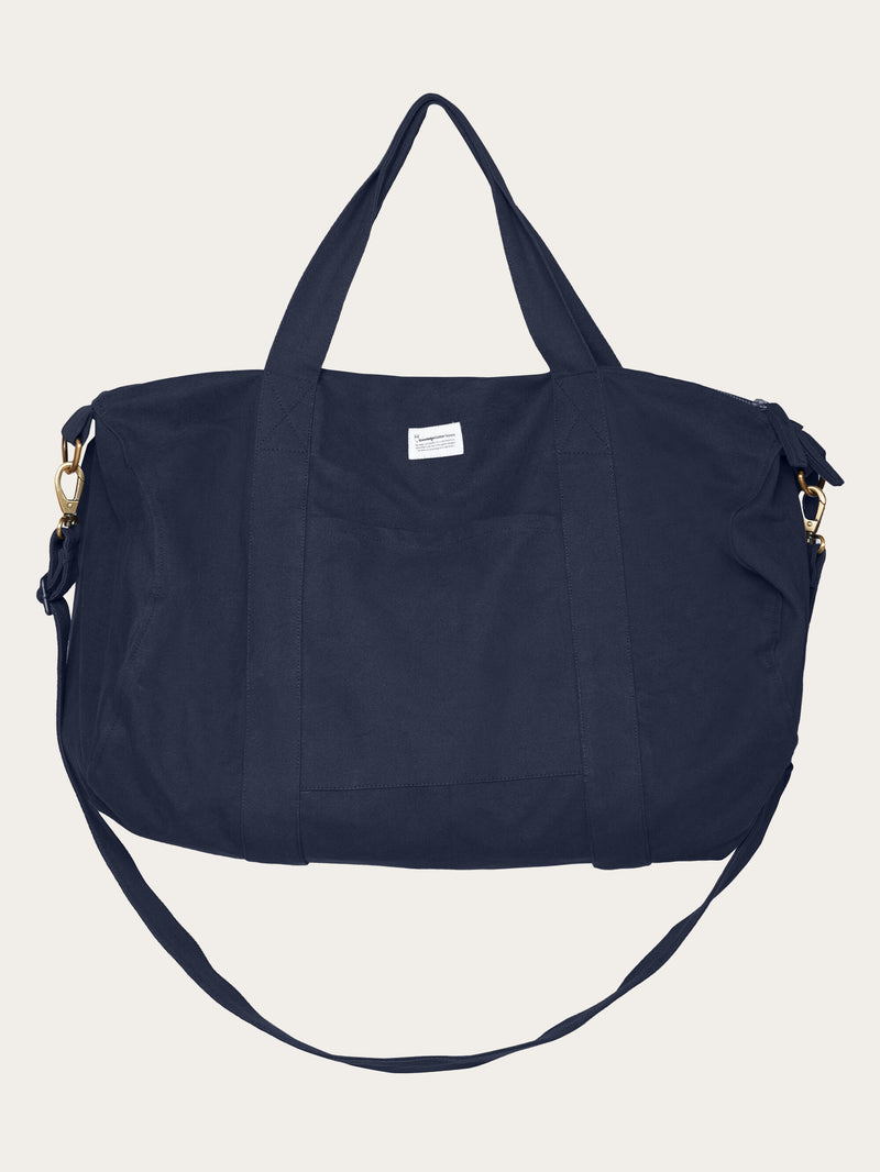 KnowledgeCotton Apparel - UNI Canvas duffel bag 45L - GOTS/Vegan Bags 1412 Night Sky