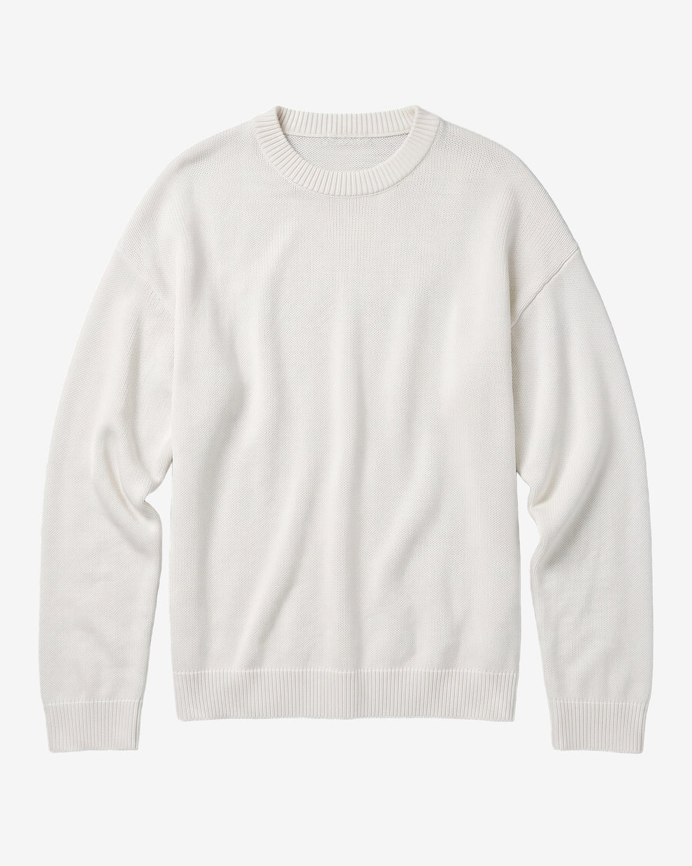 KnowledgeCotton Apparel - WMN Cashmere crew neck sweater Knits 1387 Egret