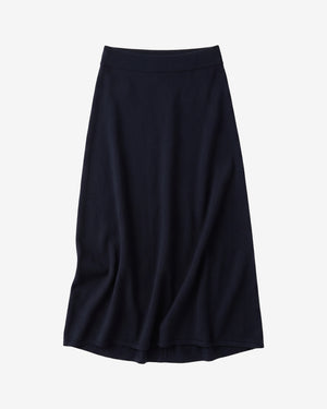 KnowledgeCotton Apparel - WMN Cashmere skirt Skirts 1300 Black Jet