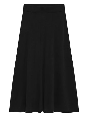 KnowledgeCotton Apparel - WMN Cashmere skirt Skirts 1300 Black Jet