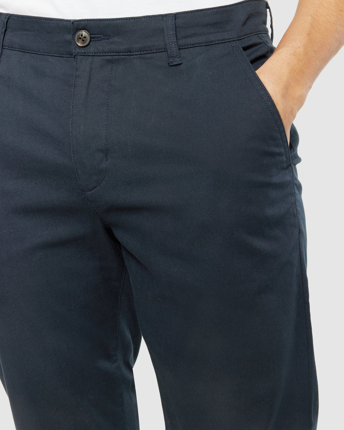 KnowledgeCotton Apparel - MEN Chuck regular canvas pants Pants 1001 Total Eclipse
