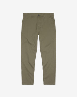 KnowledgeCotton Apparel - MEN Chuck regular canvas pants Pants 1068 Burned Olive