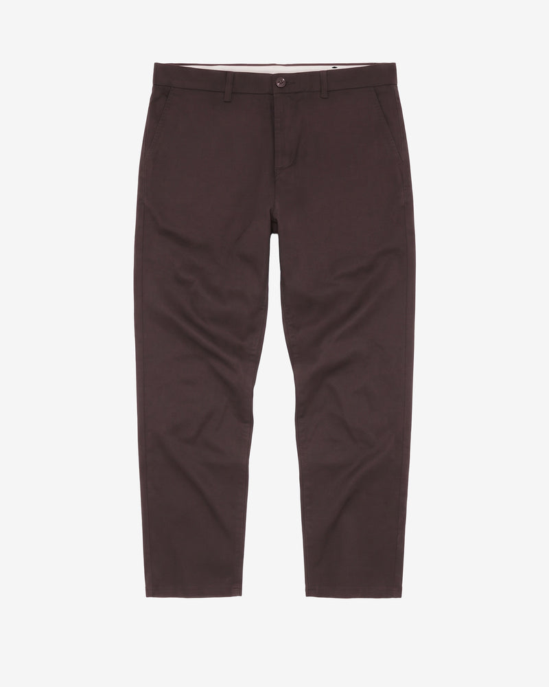 KnowledgeCotton Apparel - MEN Chuck regular canvas pants Pants 1487 Chocolate Torte