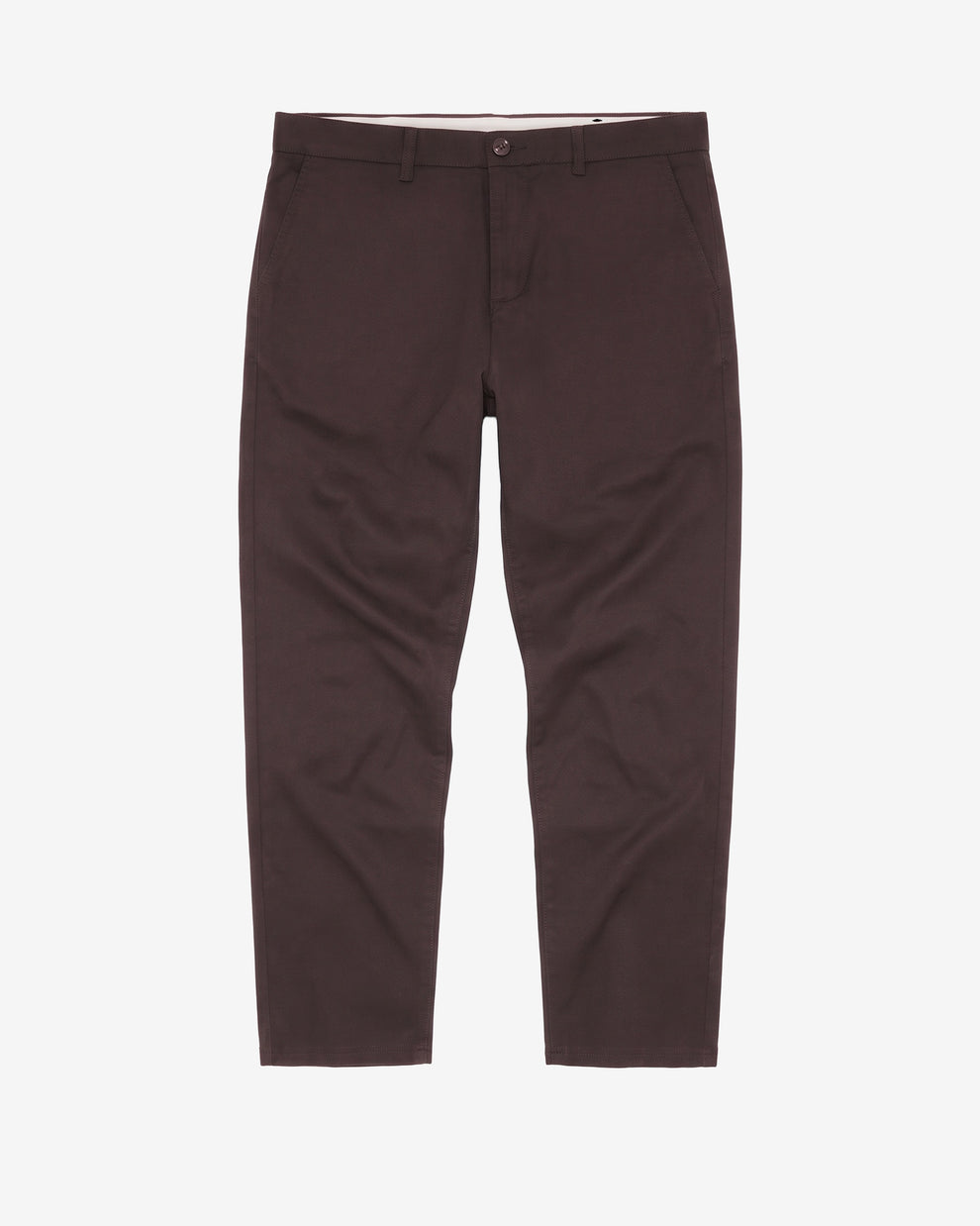 KnowledgeCotton Apparel - MEN Chuck regular canvas pants Pants 1487 Chocolate Torte