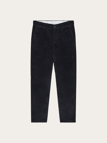 KnowledgeCotton Apparel - MEN Chuck regular corduroy pants Pants 1300 Black Jet